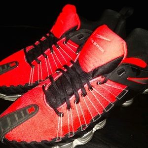 Nike Shox TL Total Orange Black Silver Size 12.5